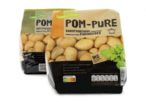 Verpakkingen zachtkokende vastkokende aardappelen Pom-Pure